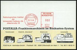 MEDIZINISCHE INSTITUTIONEN & INSTITUTE : Freiburg I.Br. 1984 (28.9.) AFS.: VORFÜHRSTEMPEL/POSTALIA/Pathologisches Instit - Medicine