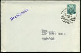 MEDIZINISCHE AUSSTELLUNGEN & KONGRESSE : (24a) LÜBECK 1/ 62.DEUTSCHER ÄRZTETAG 1959 (24.6.) SSt + Rs. Viol. Abs.-2L: 62. - Medicina