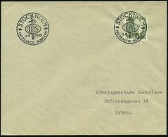 MEDIZINISCHE AUSSTELLUNGEN & KONGRESSE : SCHWEDEN 1955 (1.8.) SSt: STOCKHOLM/I P S/INT. PLASTIC SURGERY (Globus Mit Äsku - Medizin