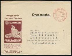 MEDIZINISCHE AUSRÜSTUNG & INSTRUMENTE : HEIDENHEIM/ (BRENZ)/ 5 Pf./ Gebühr Bezahlt 1931 (14.3.) 1K-Brücken-PFS 3 Pf. Auf - Medizin