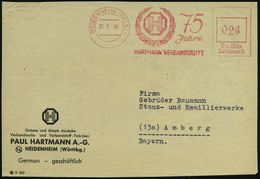 MEDIZINISCHE AUSRÜSTUNG & INSTRUMENTE : HEIDENHEIM (BRENZ)/ 75 Jahre/ HARTMANN VERBANDSSTOFFE 1946 (30.8.) Seltener, Apt - Geneeskunde