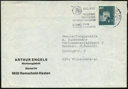 BERÜHMTE MEDIZINER & ÄRZTE : 5630 REMSCHEID 1/ 1932-1982/ 50 JAHRE/ DEUTSCHES/ RÖNTGEN-MUSEUM 1982 (24.8.) Jubil.-MWSt = - Medicine