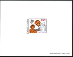 PÄDIATRIE / GYNÄKOLOGIE : NEUKALEDONIEN 1988 (Nov.) 250 F. "40 Jahre WHO",  U N G E Z.  Einzelabzug In Blockform = Kinde - Malattie