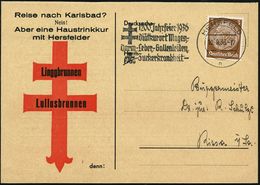 KRANKHEITEN : Bad Hersfeld 1936 (10.9.) MWSt: HERSFELD/n/1200 Jahrfeier 1936/Diätkurort Magen-/Darm,-Leber-,Gallenleiden - Krankheiten