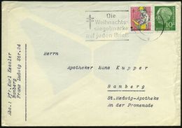 TUBERKULOSE / TBC-VORSORGE : (13a) BAMBERG 2/ B/ Die/ Weihnacht-/ SIEGELMARKE/ Auf Jeden Brief! 1957 (Dez.) Seltener MWS - Malattie