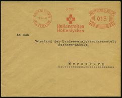 TUBERKULOSE / TBC-VORSORGE : HOHENLYCHEN/ (Kr.TEMPLIN)/ Heilanstalten/ Hohenlychen 1931 (9.3.) AFS (Rotes Kreuz Mit Tbc- - Malattie