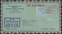 TUBERKULOSE / TBC-VORSORGE : CUBA 1950 (30.1.) AFS: HABANA/PERMISO No.26 Als VE AufTbc-Zwangszuschlag  1 C. (Mutter M.Ki - Malattie