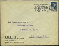 TUBERKULOSE / TBC-VORSORGE : NIEDERLANDE 1937 (19.4.) MWSt.: AMSTERDAM C.S./TUBERCULOSEBESTRIJDING/Emmabloem/Collecte (T - Ziekte