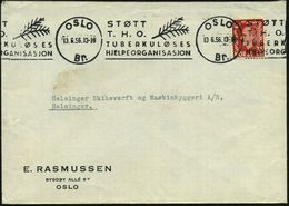 TUBERKULOSE / TBC-VORSORGE : NORWEGEN 1956 (Juni) BdMWSt: OSLO/Br./STÖTT/T.H.O./TUBERKULÖSES/HJELPEORGANISASJON (Zweig)  - Krankheiten