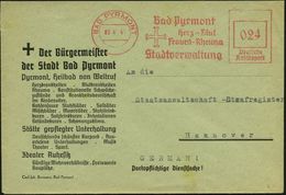BLUT / HÄMATOLOGIE / BLUTSPENDEN : BAD PYRMONT/ Herz-Blut/ Frauen-Rheuma/ Stadtverwaltung 1946 (3.4.) Aptierter AFS Fran - Ziekte
