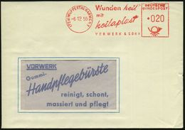 BLUT / HÄMATOLOGIE / BLUTSPENDEN : (22a) WUPPERTAL-BARMEN 1/ Wunden Heil'/ Mit/ Heilaplast/ VORWERK & SOHN 1955 (6.12.)  - Maladies