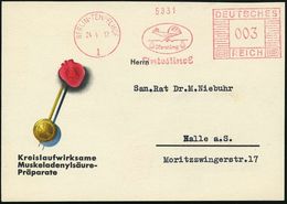 HERZ/ KREISLAUF / KARDIOLOGIE : BERLIN-TEMPELHOF/ 1/ Renning/ Jntestinol 1937 (24.4.) AFS (Logo: Hahn Auf Waage) Color-R - Krankheiten