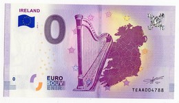 2018-1 BILLET TOURISTIQUE IRELANDe 0 EURO SOUVENIR N°TEAA004788 - Essais Privés / Non-officiels