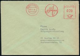 PHARMAZIE / MEDIKAMENTE : ALPIRSBACH/ ALPIRSBACH 1954 (26.4.) AFS , Rs. Abs.-Vordruck: KLOSTER-LABORATORIUM, HENNINGER & - Pharmacy