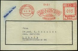 PHARMAZIE / MEDIKAMENTE : FRANKFURT (MAIN)16/ VIAL & UHLMANN/ JNH. E.RATH../ FABRIK/ CHEM.PHARM./ PRAEPARATE.. 1938 (11. - Pharmazie