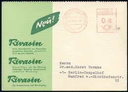 PHARMAZIE / MEDIKAMENTE : (13b) GARMISCH-PARTENKIRCHEN/ A/ DEUTSCHE BUNDESPOST 1953 (11.12.) PFS 04 Pf. Posthorn Auf Mon - Pharmacie