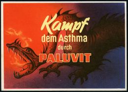 PHARMAZIE / MEDIKAMENTE : (22c) KÖLN 1/ Josicol/ Paluvit/ Pentellen.. 1953 (13.7.) AFS (Monogr.-Logo) Auf Color-Künstler - Farmacia