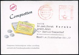 PHARMAZIE / MEDIKAMENTE : (17a) MANNHEIM 2/ Fr/ DEUTSCHE/ BUNDESPOST 1953 (19.9.) PFS 4 Pf. Posthorn Auf (halber) Reklam - Farmacia