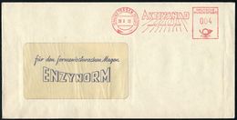 PHARMAZIE / MEDIKAMENTE : (24b) UETERSEN (HOLST)/ AKTIVANAD/ Mach Frisch U.froh 1953 (20.8.) AFS Auf Reklame-Bf.:ENZYNOR - Pharmacie