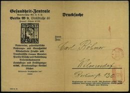 HOMÖOPATHIE / HEILPFLANZEN : BERLIN N.W./ *7III 1928 (22.5.) PFS 5 Pf. Auf Gr. Jugendstil-Reklame-Bf: Gesundheit=Zentral - Médecine