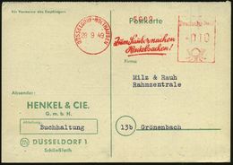 HYGIENE / KÖRPERPFLEGE : DÜSSELDORF-HOLTHAUSEN/ Zum Saubermachen/ Henkelsachen! 1949 (28.9.) AFS Auf Firmen-Kt.: HENKEL  - Pharmazie