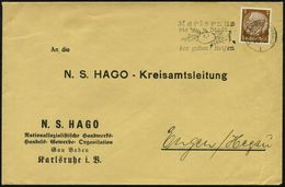 HYGIENE / KÖRPERPFLEGE : KARLSRUHE (BADEN)2/ I/ Die Stadt/ Die Guten Seifen 1934 (8.11.) Aptierter MWSt (Blütenzweig, Se - Pharmacie