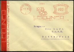 KOSMETIK / PARFÜM : BERLIN-TEMPELHOF/ 1/ 1873/ 1933/ LEICHNER/ DIE DT.WELTMARKE IN DER KOSMETIK 1934 (9.3.) Jubil.-AFS ( - Pharmazie