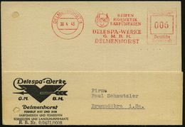 KOSMETIK / PARFÜM : DELMENHORST 1/ Lloyd/ SEIFEN/ KOSMETIK/ PARFÜMERIEN/ DELESPA-WERKE.. 1943 (30.4.) AFS Auf Firmen-Kt. - Farmacia