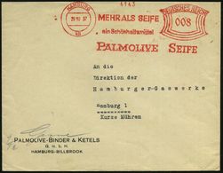 KOSMETIK / PARFÜM : HAMBURG/ 48/ MEHR ALS SEIFE/ Ein Schöheitsmittel/ PALMOLIVE SEIFE 1937 (26.10.) AFS Auf Firmen-Bf.:  - Pharmazie