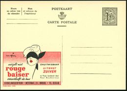 KOSMETIK / PARFÜM : BELGIEN 1954 1,20 F. Reklame-P. Löwe, Oliv: Rouge Biaser/veroorlooft De Kus.. (Frauenkopf Mit Augenb - Pharmacie