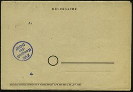 PSYCHOLOGIE / PSYCHATRIE / NEUROLOGIE : Göttingen 1948 (Sept.) Faltbf. Mit Inhalt: XVII. Kongreß Der Deutschen Gesellsch - Medizin