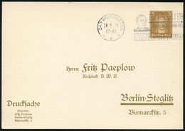 SEBASTIAN KNEIPP / KNEIPP-KURORTE : BAD WÖRISHOFEN/ ***/ SEBASTIAN/ KNEIPP.. 1929 (24.9.) MWSt = Brustbild Kneipp (Werbe - Medicine