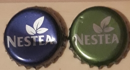 ESPAÑA NESTEA 2 CHAPAS. USADO - USED. - Limonade