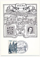 FRANCE - Carte Maximum - 2,10 TOURS - Cachet Exposition Philatélique Nationale - Mai 1985 - 1980-1989