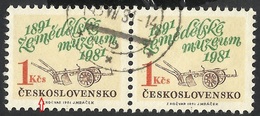 ERROR CZECHOSLOVAKIA  1981---USED--PAIR - Variétés Et Curiosités