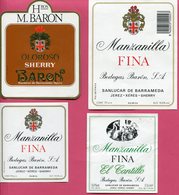 1616 - Espagne - Andalousie - Lot 56 étiquettes Bodegas Barón - Sanlucar De Barrameda - Otros & Sin Clasificación