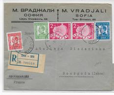 BULGARIE - 1938 - ENVELOPPE RECOMMANDEE De SOFIA => BOURGOIN (ISERE) - Lettres & Documents