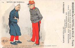 Thème    Militaria.   Humoristique  . Motifs De Punition.  Illustrée Par Guillaume   (voir Scan) - Humor