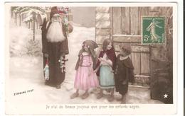 CPA Fantaisie Photo STEBBING - Père Noël - Enfants - Jouets - Poupées - Santa Claus