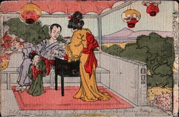 ! 2 Alte Ansichtskarte Mit Japan Motiven, Japon,1904, Asien, Kimono, Asia - Andere & Zonder Classificatie