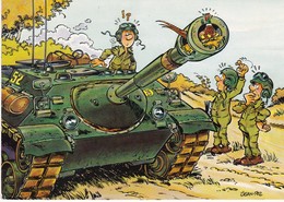 Delcampe - Militaria Humoristique : Illustrateur : Jean-pol : Char 52   - ( C.p.m. Grand Format ) - Humor