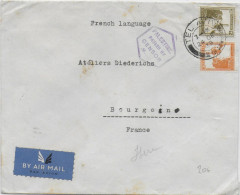 1939 - PALESTINE MANDAT ANGLAIS - ENVELOPPE Avec CENSURE De TEL AVIV  => BOURGOIN - Palestine