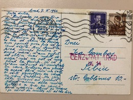 România 1942 CENZURAT ARAD NR. 14 - World War 2 Letters