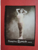 Chromo Photo. Cigarettes CLIMENT. Alger. Artiste. Femme.Erotisme. DERVAL - Climent