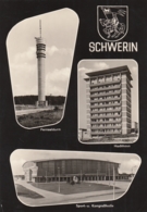 Schwerin - Fernsehturm , Hochhaus , Sport Und Kongresshalle , Arena 1964 - Schwerin