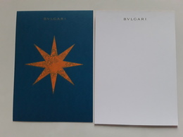 BULGARI   "Jolie Carte Cadeau ( Bleu)  " Photo R/V - Modernes (à Partir De 1961)