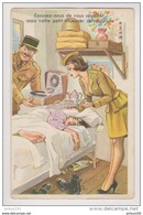 CPA HUMOUR MILITARIA - ILLUSTRATEUR CARRIERE N° 759 - SOLDAT MALADE INFIRMIERE TOURNE DISQUE - Carrière, Louis