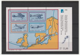 FINLANDE - BLOC N°4 ** (1988)"Finlandia 88"- Avions - - Blocks & Sheetlets