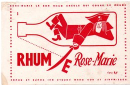 2 Buvards Rhum.  Rose-Marie. Le Bon Rhum Créole Et Rhum St.Esprit. 2 Photos. - R