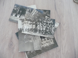 Lot 8 Cartes Photos Fête Scolaire Ou Autre Cachet Photo Rouen Chambry - Other & Unclassified